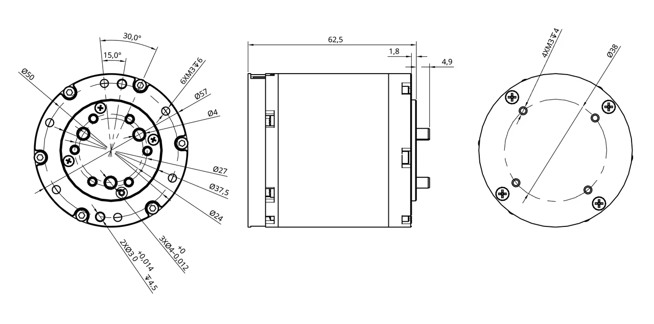 GF43X40-16 overall dimensions